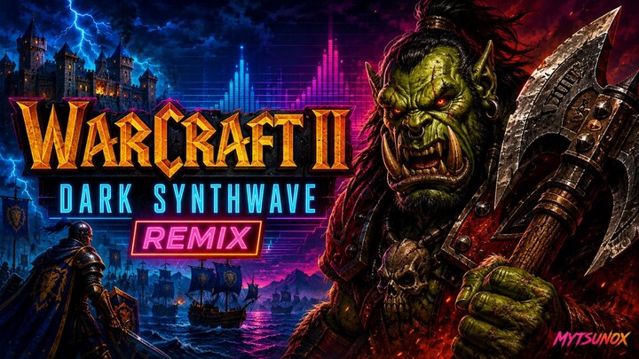 WARCRAFT II: TIDES OF DARKNESS (1995) — FULL DARK SYNTHWAVE REMIX ⚔️