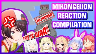 MIKONGELION Reaction Compilation (Subaru, Miko, Watame, Haachama, Pekora & Fubuki) 【Minecraft】