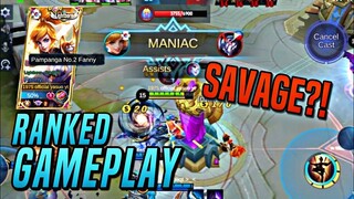 TOWER DIVE WALLSPAM!! SAVAGE?! | Fanny : RANKED GAMEPLAY | Top Global Fanny | MLBB