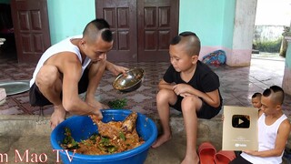 Nhím Nướng Siêu Cay - Lần Đầu Được Nhận Nút Vàng Tam Mao TV