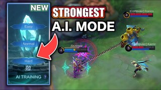 NEW A.I TRAINING MODE | STRONGEST A.I TO PRACTICE FOR MYTHIC!