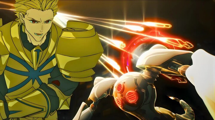 Berserker Destroys Gilgamesh  Saber vs Gilgamesh vs Alcides 「AMV Fatestrange Fak