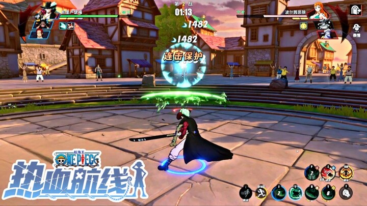 Coba Character mihawk di One Piece Fighting Path