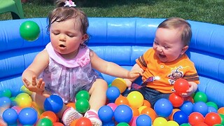 Cute Baby Playing With Balloons Will Make You Laugh 2 - Funniest Babies Videos
