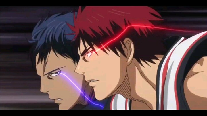 Daiki Aomine vs. Taiga Kagami when they both enter the zone💙❤️.