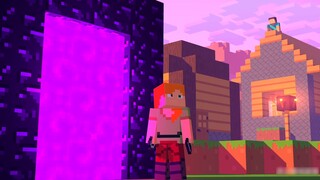 Minecraft "Continue Adventure 240" funny sand sculpture dubbing: What is it like to go to the Nether