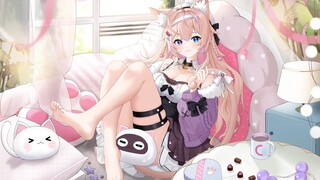 【动态壁纸】猫娘美少女的悠闲下午茶