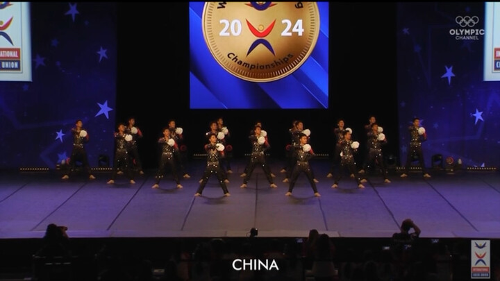 การแข่งขันเชียร์ลีดดิ้งชิงแชมป์โลก 2024 ชุดสไตล์จีนจากวิทยาลัยผู่เอ๋อร์ สนับสนุนทีมชาติจีน🇨🇳ของเรา!