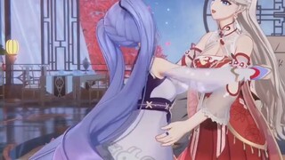 Xiao Wan used his piggy headbutt skill on Nailin!