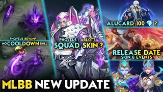 SQUAD SKIN PHOVEUS & ARLOTT? | ALUCARD 100 DM SKIN | LIMITED SKIN RESALE - Mobile Legends #whatsnext