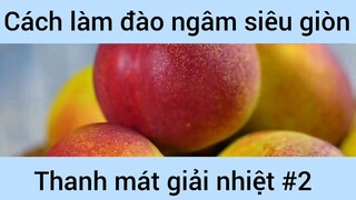 Cách làm đào ngâm siêu giòn thanh mát giản nhiệt #2