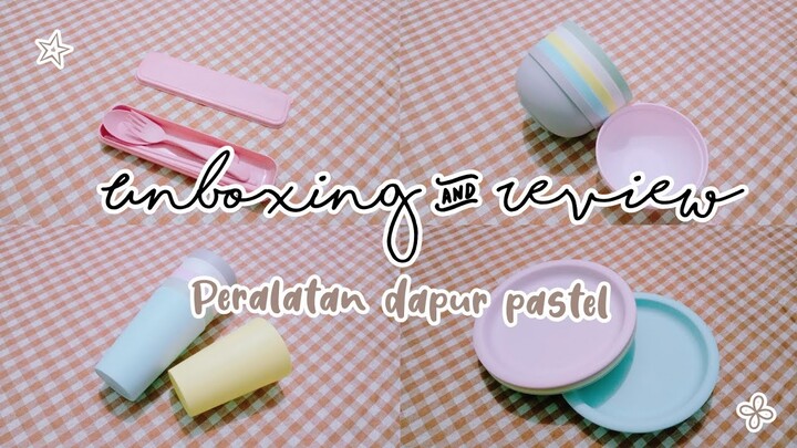 UNBOXING & REVIEW : Peralatan Dapur Pink Pastel#shopeehaul