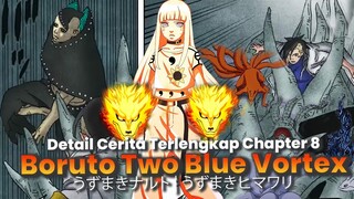 DETAIL DIALOG LENGKAP BORUTO TWO BLUE VORTEX CHAPTER 8 TERBARU - EPISODE BORUTO TIMESKIP