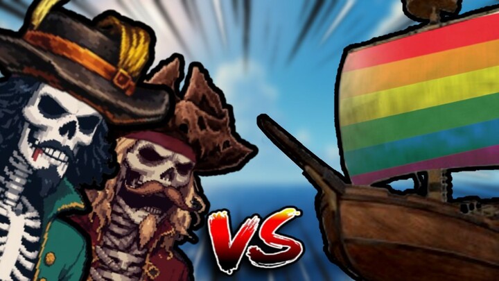 A LENDÁRIA BATALHA CONTRA OS PIRATAS LGTV ️🏳️‍🌈 | Sea of Thieves