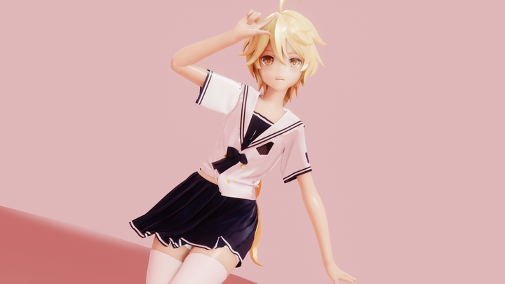[Genshin Impact /Sailor Suit Sora] So cute, must be a boy