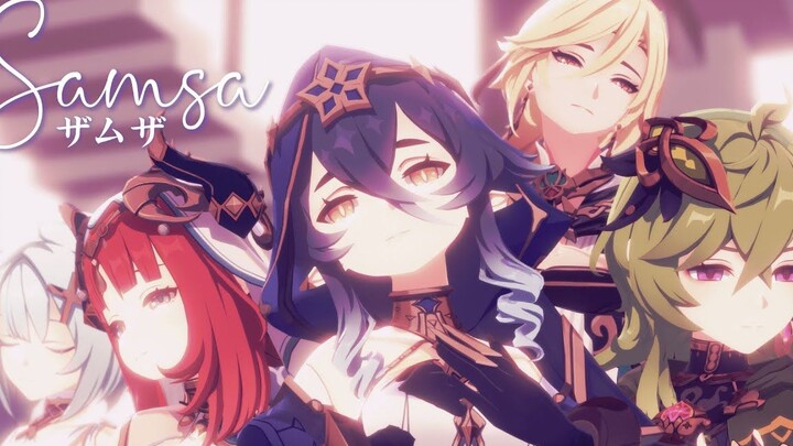 [ เก็นชินอิมแพกต์ MMD]Samsa🖥️ ザﾑザ[Sumeru Girls🍀 ft. Kaveh🏛️][PORTER]
