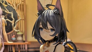 关于米哈游猫尾希儿手办的旋转展示