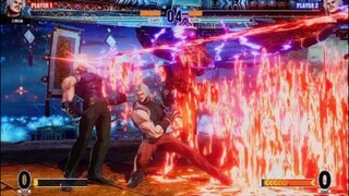 KOF15　チャンピオンvs拳皇　オメガルガール　前転ではよけきれない…最強レーザービーム