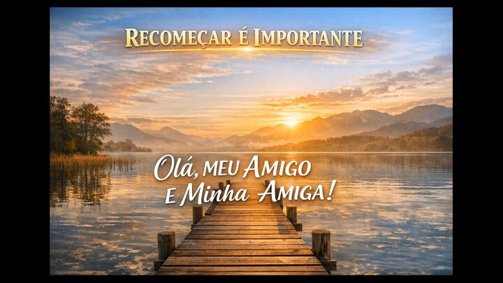RECOMEÇAR É IMPORTANTE VALENDO
