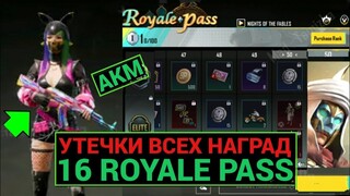 СКИН на АКМ в 16 ROYALE PASS!! ВСЕ НАГРАДЫ ПЛАТНОЙ и БЕСПЛАТНОЙ ЛИНЕЙКИ 16 ROYALE PASS ПУБГ МОБАЙЛ!