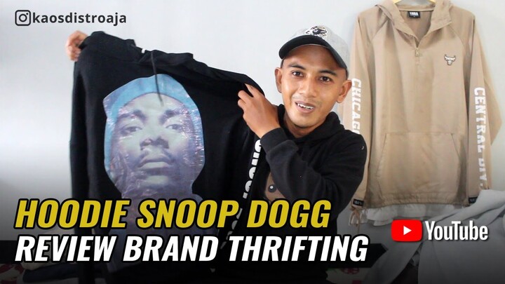 HOODIE SECOND SNOOP DOGG RAPPER - Review Paket Usaha Thrifting Hoodie Crewneck Full Second Branded