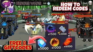 Heroes Wars All 8 Giftcode - How to Redeem Codes // Heroes Wars Free Code