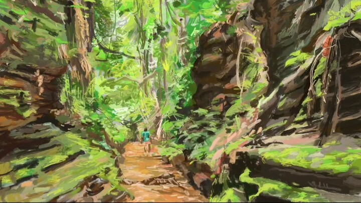 Landscape painting Study. Timelapse 🥰
