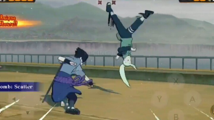Ino cepat banget menghindari serangan Sasuke😱