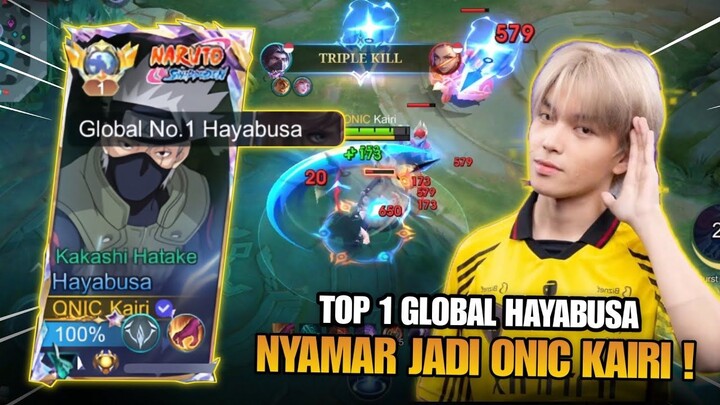 REAKSI PUBLIK PRANK NYAMAR JADI ONIC KAIRI 🔥 TOP 1 GLOBAL HAYABUSA ! MOBILE LEGENDS !