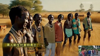 黑人新生代奥特勇士变身，共同守护非洲大草原！
