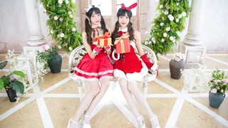 圣诞小鹿or小兔？🎄和双胞胎姐妹一起过圣诞~兔子舞来啦