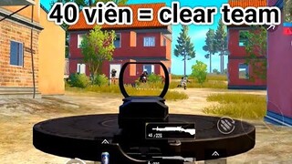 PUBG Mobile - Sức Mạnh Của Súng &quot;Đĩa Bay&quot; DP-28 | Clear 1 Team Chưa Tới 1 Băng Đạn