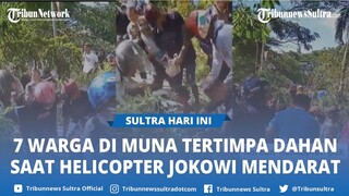 7 Warga Tertimpa Dahan saat Helikopter Presiden Jokowi Mendarat di Muna, Pemda Biayai Pengobatan