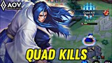 AOV : RYOMA GAMEPLAY | QUAD KILLS - ARENA OF VALOR LIÊNQUÂNMOBILE ROV