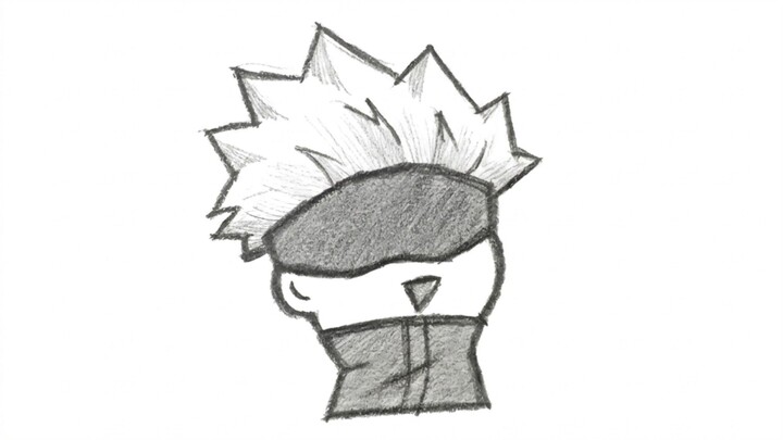Menggambar anime simple ✍️ Gojo satoru