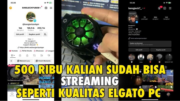 500 Ribu Kalian Bisa Jadi Strimer !! Kualitas Bagus Seperti Live Elgato !! Cukup Menggunakan Dua HP