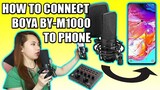 How I Connect Boya BY-M1000 Condenser Mic To Phone