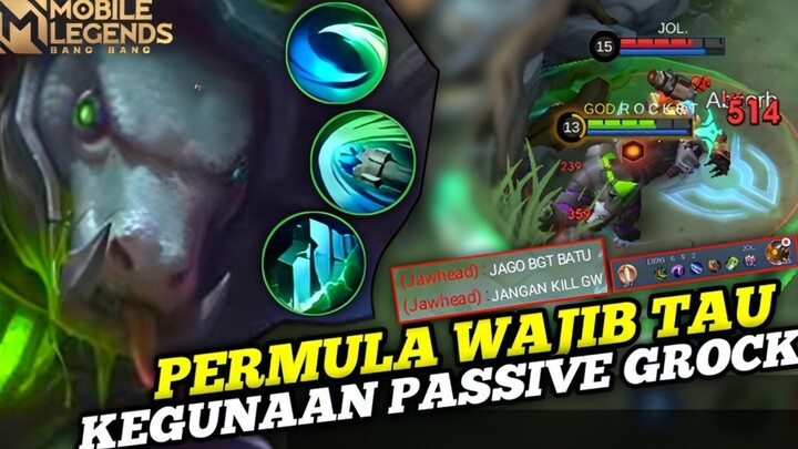 CARA MAKSIMALIN PASSIVE GROCK BIAR TAMBAH KUAT DENGAN ITEM DAMAGE - MLBB