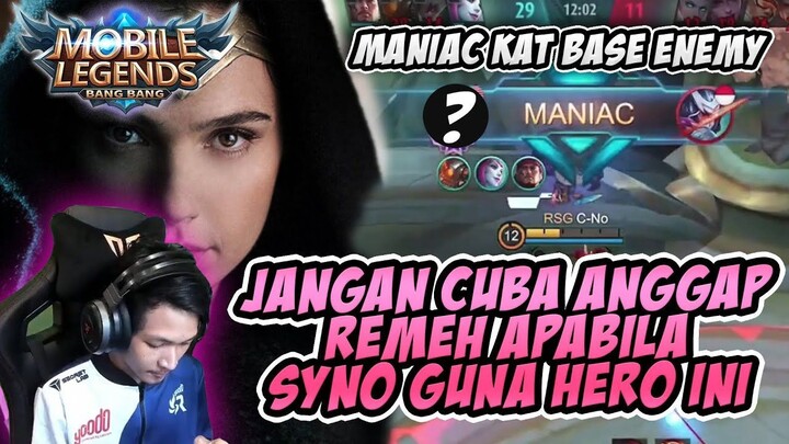 MANIAC KAT BASE ENEMY BOS!! SYNO GUNA HERO INI TAK ADA OBAT !! Mobile Legends: Bang Bang