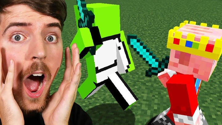 【Lama】Dream vs Technoblade dalam duel hadiah 100 ribu dolar! 【MrBeast】