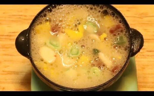 [Clay Freeze-frame Cooking] A little cute and a little cute rice cake slice soup