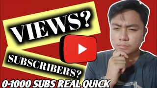 PAANO MAKAKUHA NG 1000 SUBSCRIBERS? Paano dumami ang SUBSCRIBERS at VIEWS (100% LEGIT)