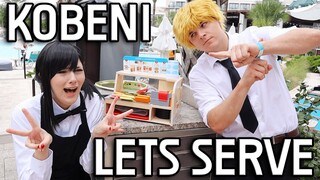 Denji forces Kobeni to SERVE - Chainsaw Man IRL (ft. @meggiicosplay)