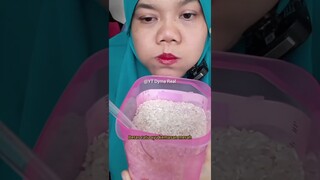 DYMA |ASMR RAW RICE EATING |Makan Beras | asmrrawriceeating| #asmrsounds  #asmr #shorts #mukbang(2)