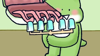 [Little Spear Zoo] Little crocodile eats ice cream 3