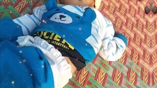 baby in chilling mood