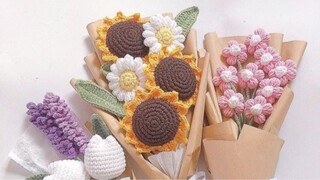 Crochet Flowers for Valentines Day