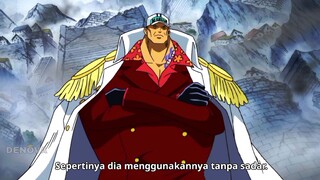 reaksi orang2 di marine ford melihat luffy mengeluarkan haki tanpa di sadari .