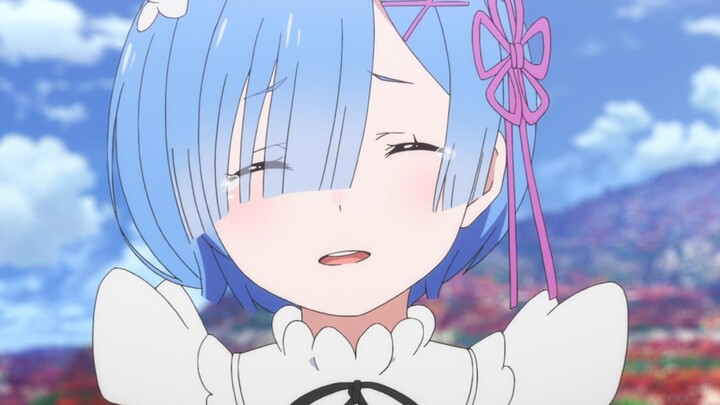 Calmly say "Rem is living a happy life"