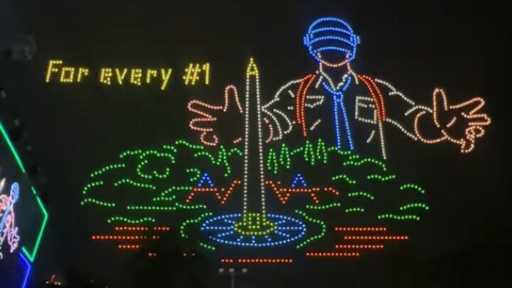 Drone show PUBG Surabaya 2026